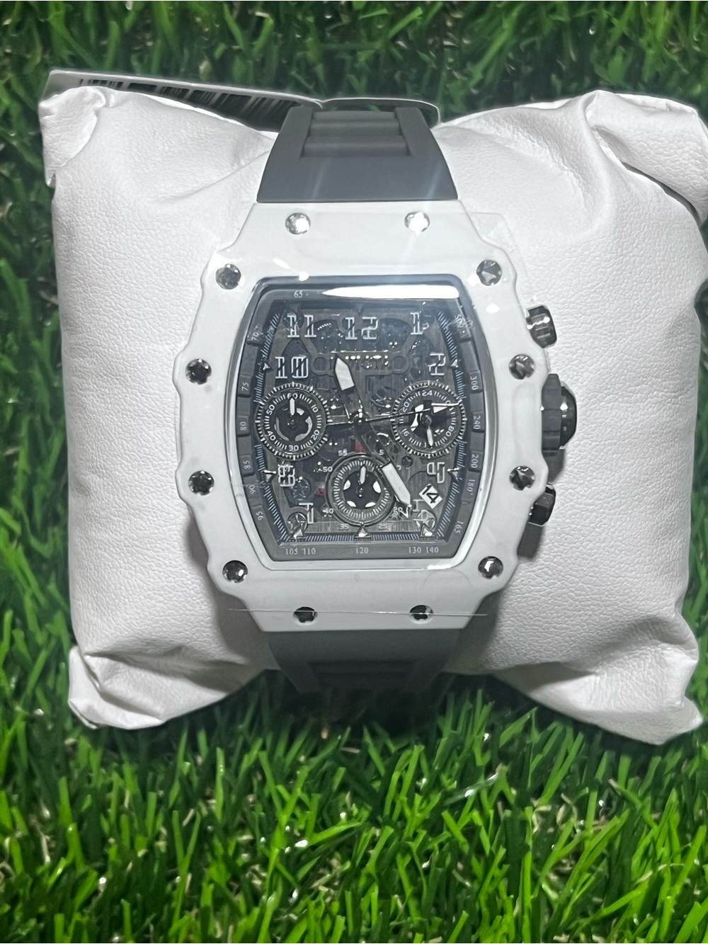 Invicta Men's White and Black Sport Chronograph Watch -